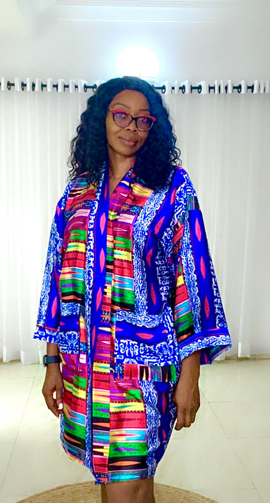 Multi-Colour Silk Kimono - 043