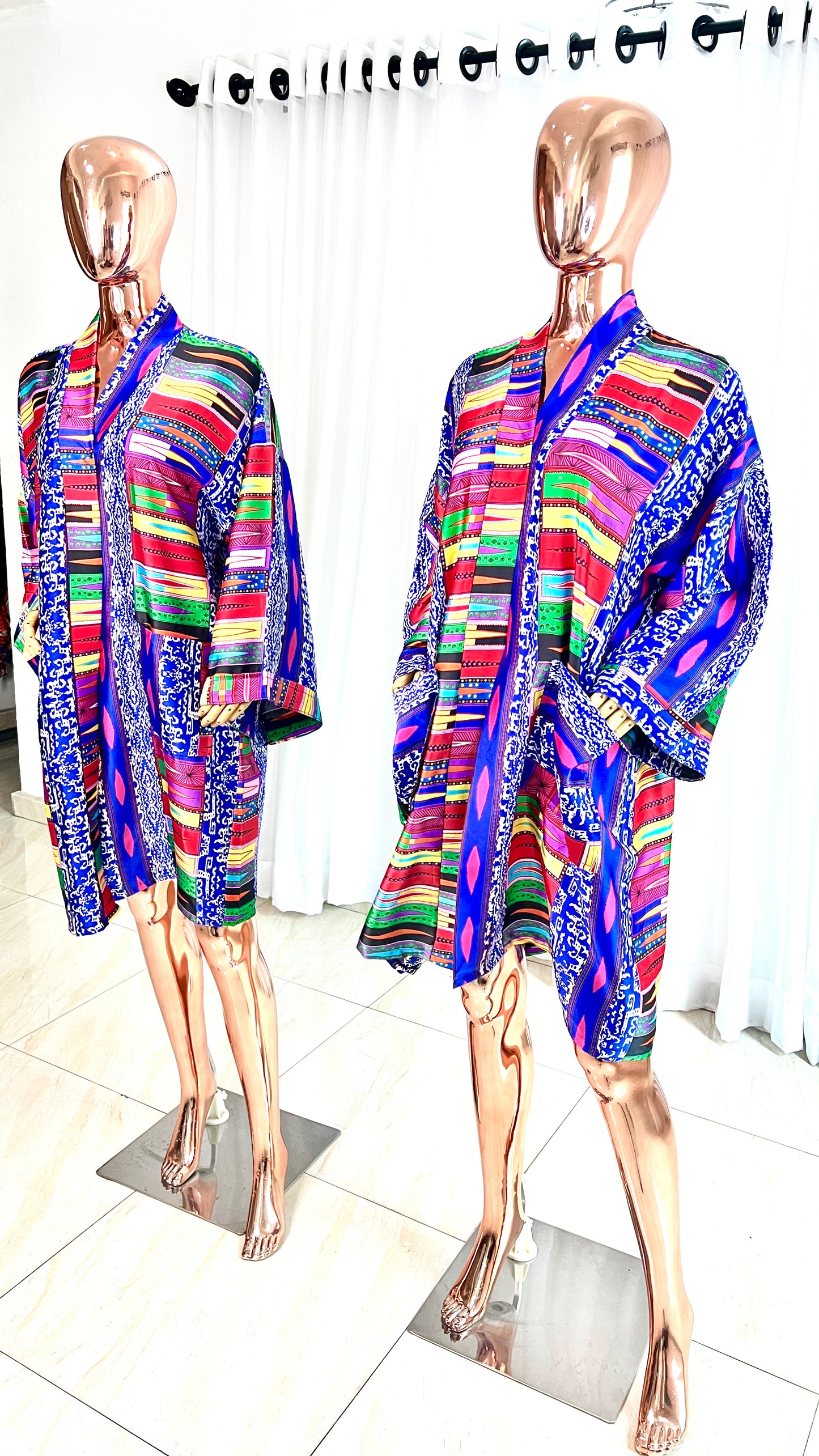 Multi-Colour Silk Kimono - 043