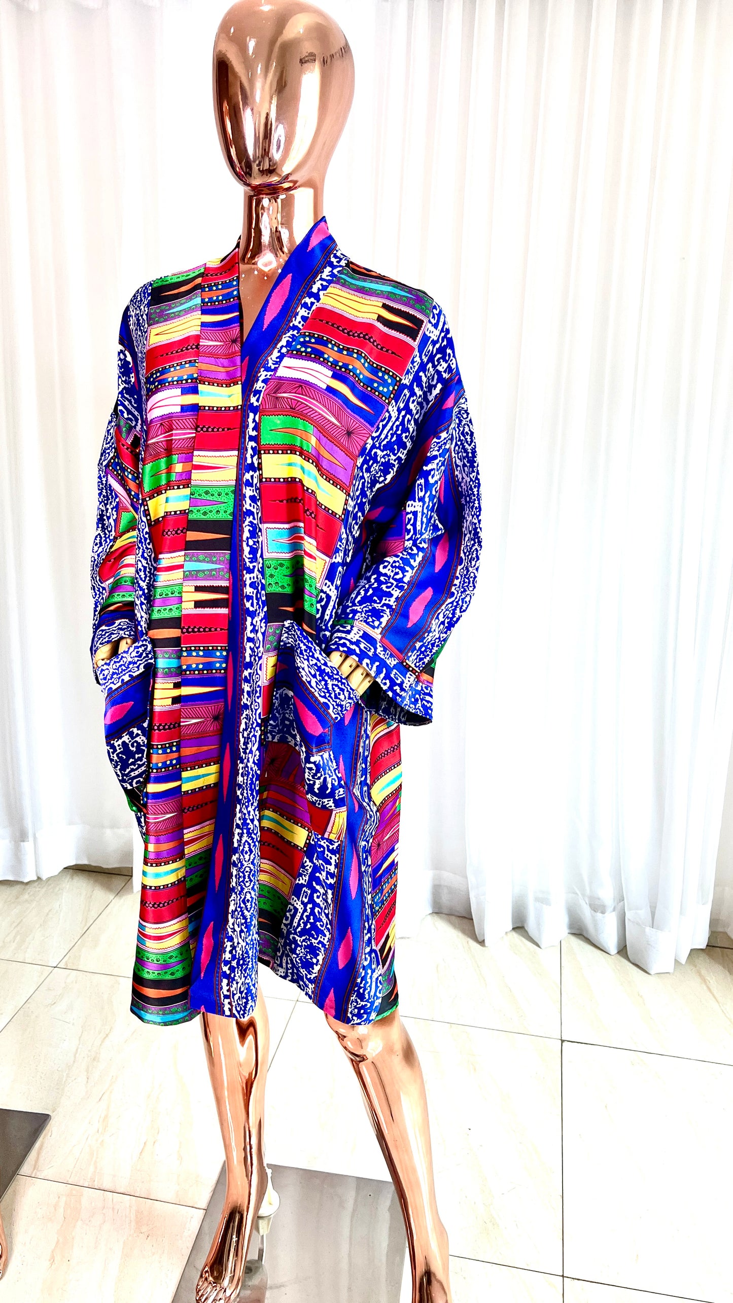 Multi-Colour Silk Kimono - 043