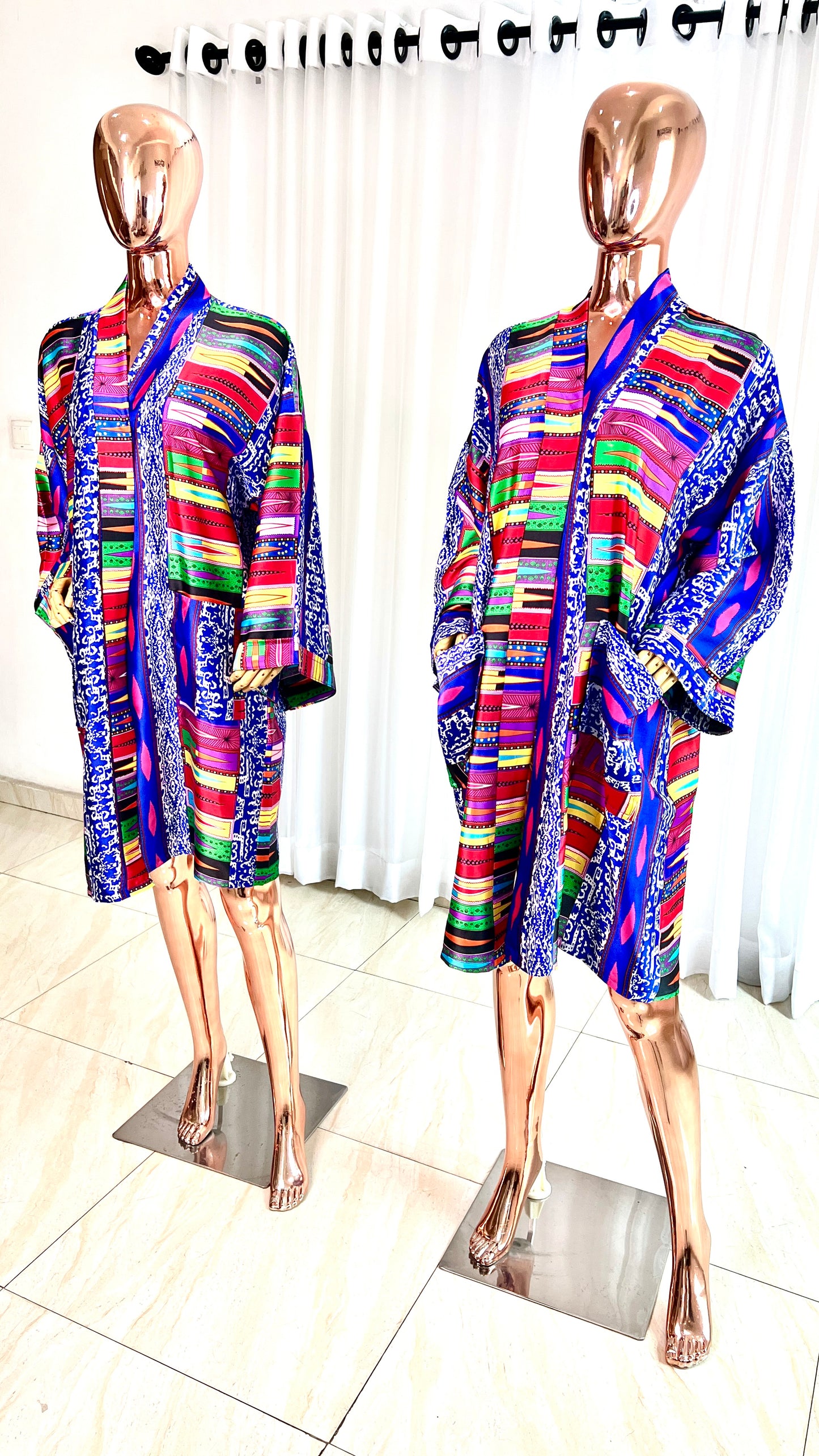 Multi-Colour Silk Kimono - 043