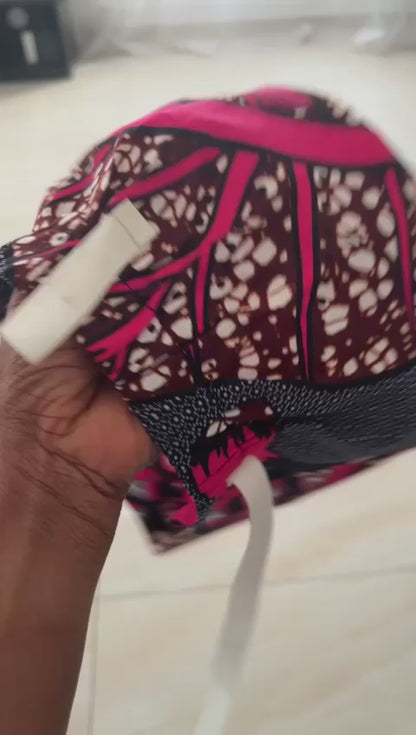 Custom made Nurse Scrub cap - Ankara 100% Cotton